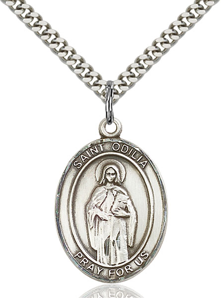 Sterling Silver St. Odilia Pendant