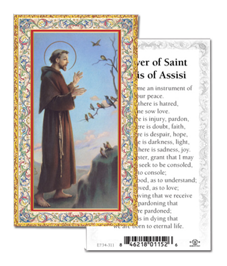 100-Pack - St Francis Prayer For Peace Holy Card