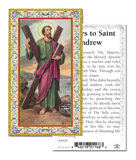 100-Pack - St Andrew Holy Card