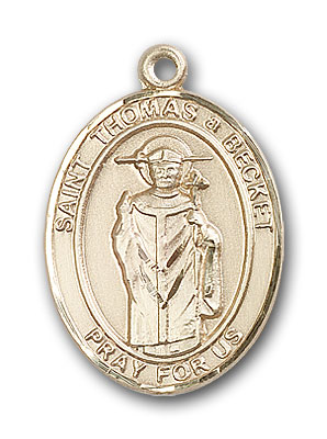 14K Gold St. Thomas A Becket Pendant