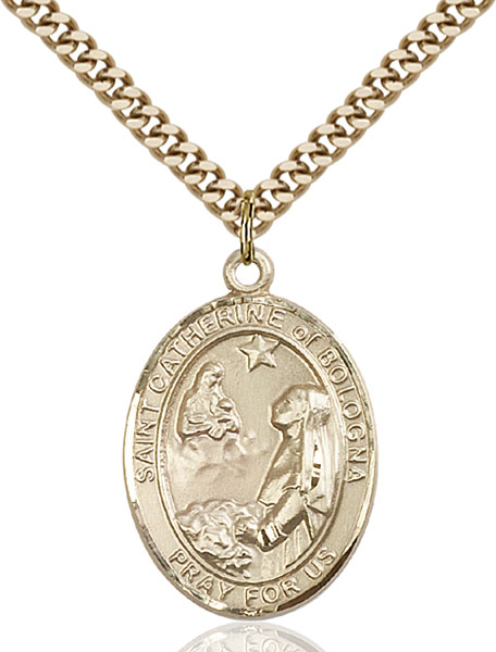 Gold-Filled St. Catherine of Bologna Pendant