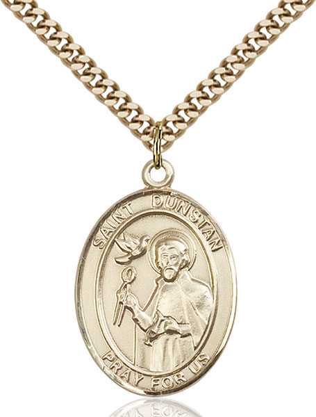 Gold-Filled St. Dunstan Pendant