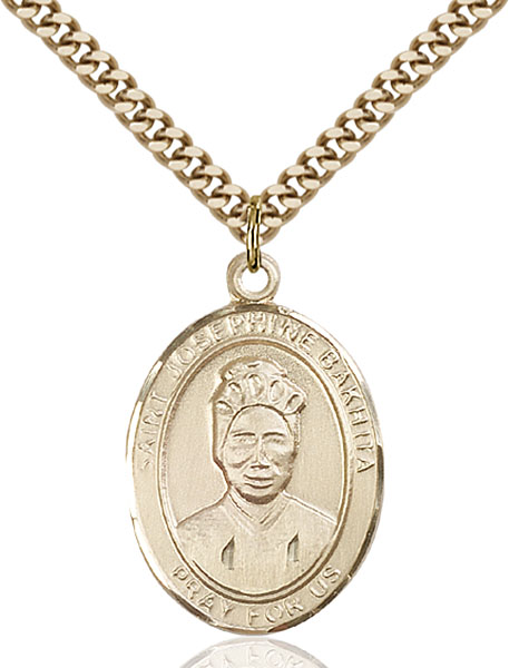 Gold-Filled St. Josephine Bakhita Pendant