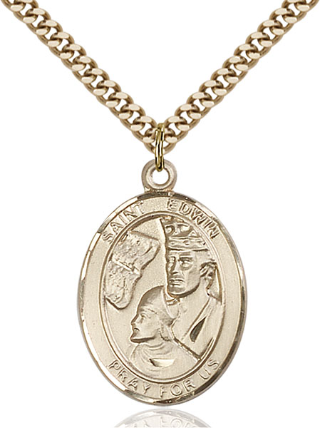 Gold-Filled St. Edwin Pendant