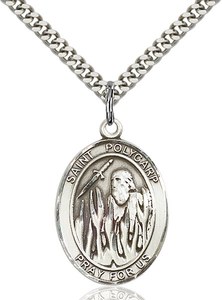 Sterling Silver St. Polycarp of Smyrna Pendant