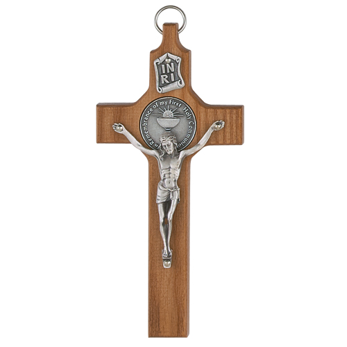 6" Walnut Communion Crucifix