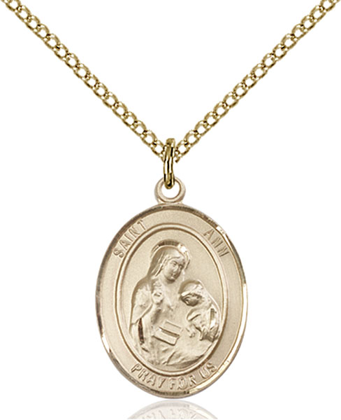 14K Gold-Filled St. Ann Pendant