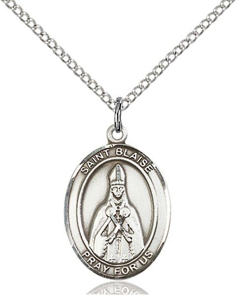 Sterling Silver St. Blaise Pendant