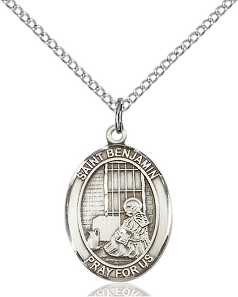Sterling Silver St. Benjamin Pendant