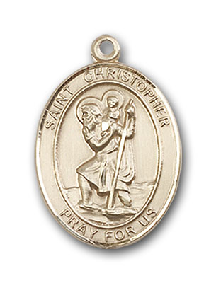 14K Gold Saint Christopher Medals