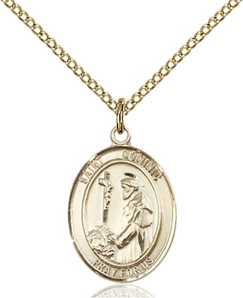 14K Gold-Filled St. Dominic De Guzman Pendant