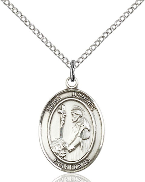 Sterling Silver St. Dominic De Guzman Pendant