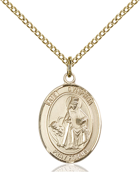 14K Gold-Filled St. Dymphna Pendant