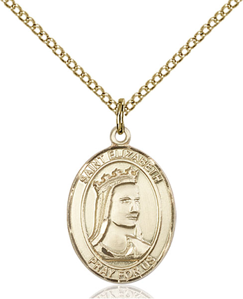 14K Gold-Filled St. Elizabeth of Hungary Pendant