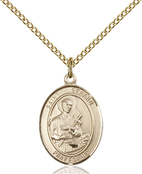 14K Gold-Filled St. Gerard Majella Pendant