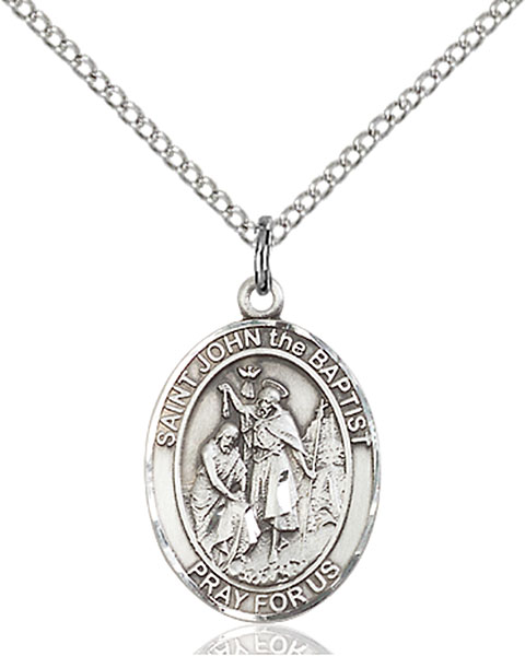 Sterling Silver St. John the Baptist Pendant