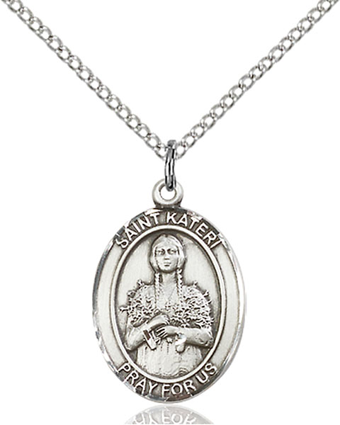 Sterling Silver St. Kateri Pendant