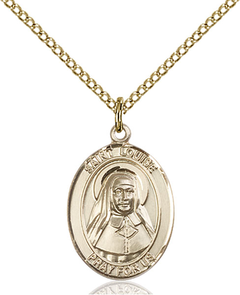 14K Gold-Filled St. Louise De Marillac Pendant