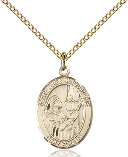 14K Gold-Filled St. Mary Magdalene Pendant