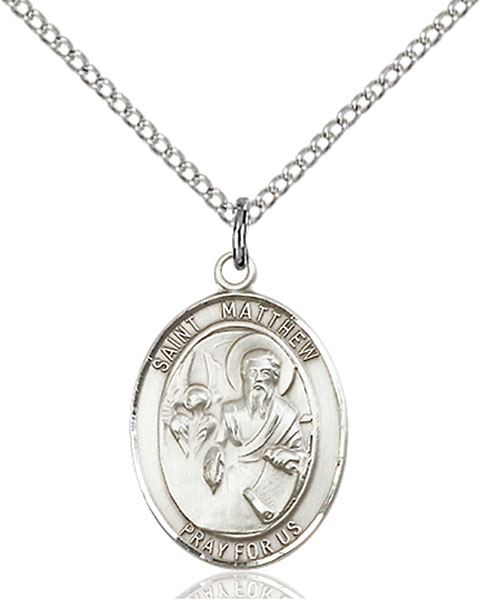 Sterling Silver St. Matthew the Apostle Pendant