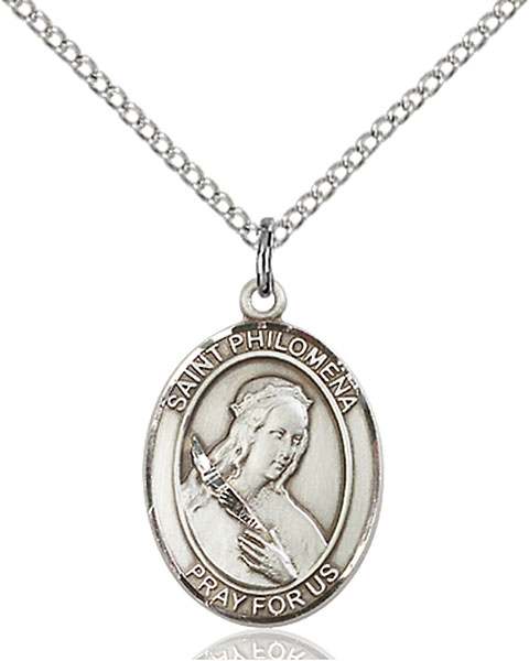 Sterling Silver St. Philomena Pendant