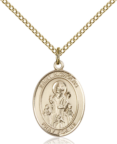 14K Gold-Filled St. Nicholas Pendant