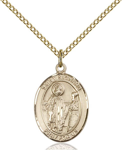 14K Gold-Filled St. Richard Pendant