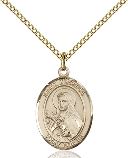14K Gold-Filled St. Theresa Pendant