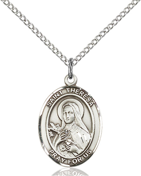 Sterling Silver St. Theresa Pendant