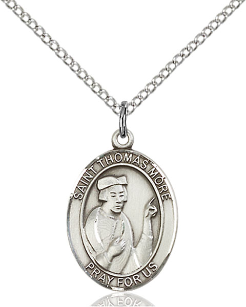 Sterling Silver St. Thomas More Pendant