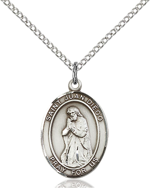 Sterling Silver St. Juan Diego Pendant