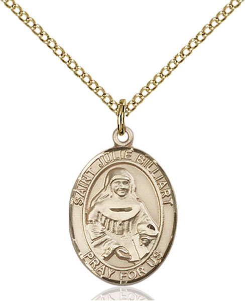 14K Gold-Filled St. Julie Billiart Pendant