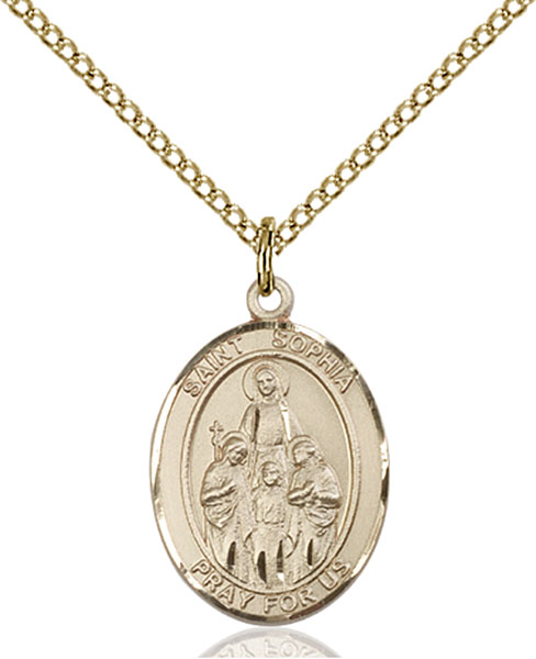 14K Gold-Filled St. Sophia Pendant