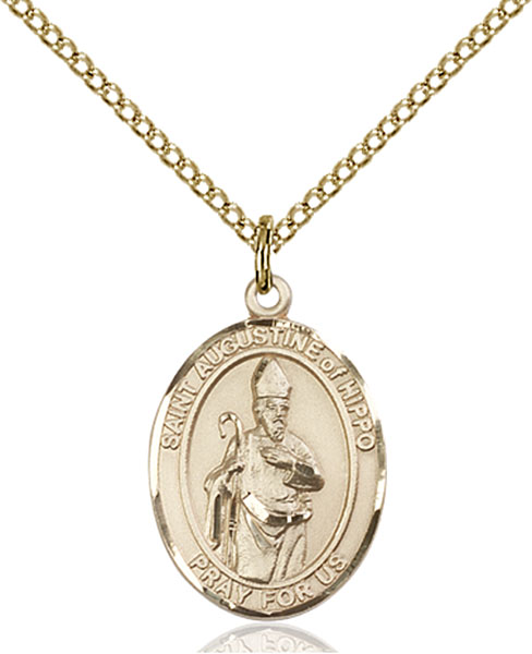 14K Gold-Filled St. Augustine of Hippo Pendant