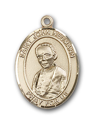 14K Gold St. John Neumann Pendant