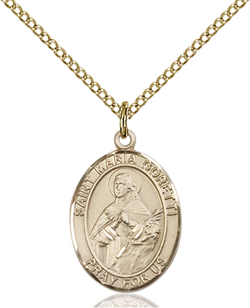 14K Gold-Filled St. Maria Goretti Pendant