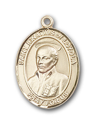 St Ignatius Medal - Patron of soldiers and Jesuits - cheapest Sterling Silver Antique Replica