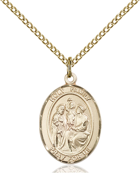 14K Gold-Filled Holy Family Pendant