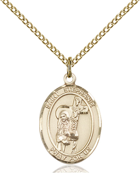 14K Gold-Filled St. Stephanie Pendant