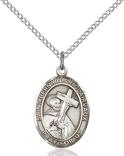 Sterling Silver St. Bernard of Clairvaux Pendant