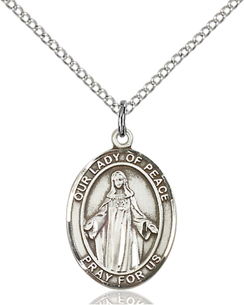 Sterling Silver Our Lady of Peace Pendant