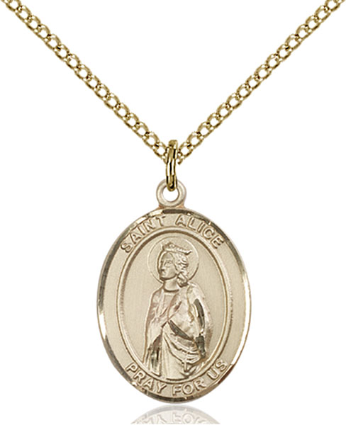 14K Gold-Filled St. Alice Pendant