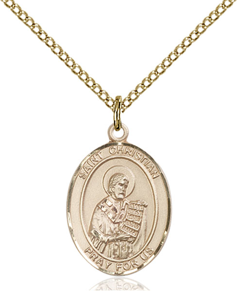 14K Gold-Filled St. Christian Demosthenes Pendant