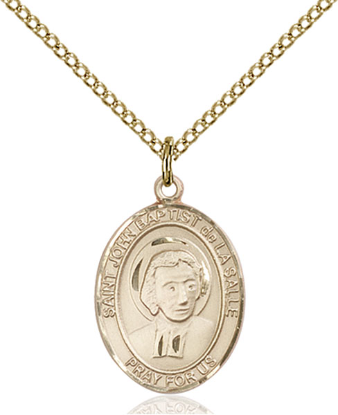 14K Gold-Filled St. John Baptist de La Salle Pendant