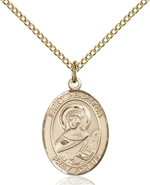 14K Gold-Filled St. Perpetua Pendant