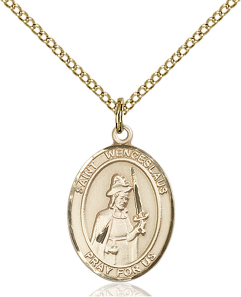 14K Gold-Filled St. Wenceslaus Pendant
