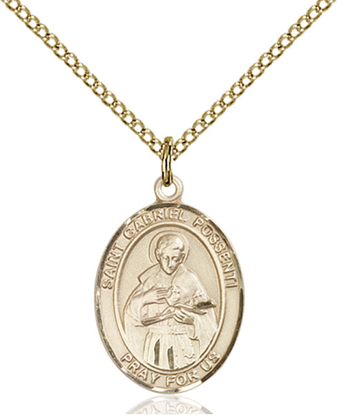 14K Gold-Filled St. Gabriel Possenti Pendant