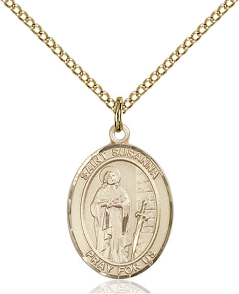 14K Gold-Filled St. Susanna Pendant