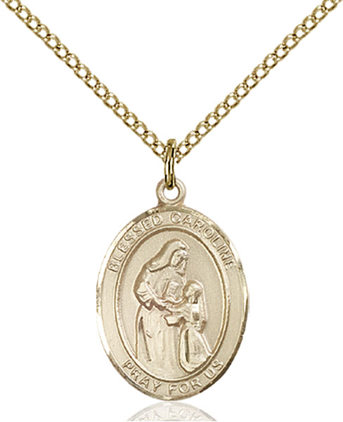 14K Gold-Filled Blessed Caroline Gerhardinger Pendant