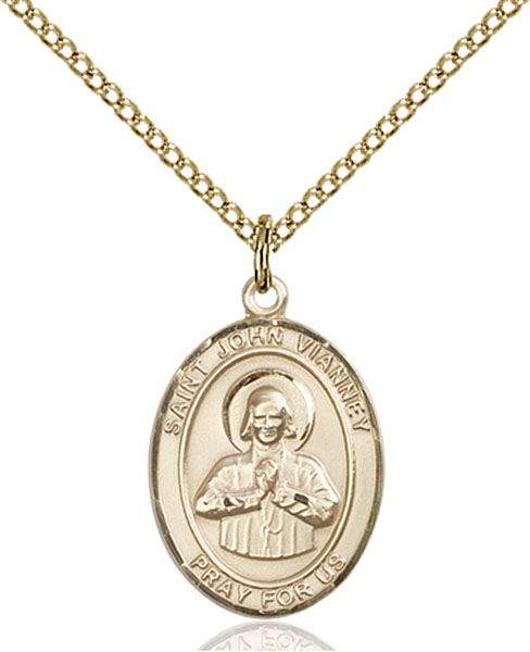 14K Gold-Filled St. John Vianney Pendant
